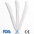 Biodegradable white knife 6"  in USA/European Market